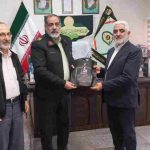 ديدار رئيس ستاد توسعه و بازسازى عتبات عاليات استان آذربايجان شرقى با سردار محمدی